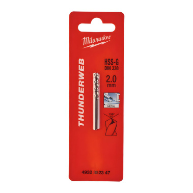 фото Сверло по металлу 2,0 х 49 мм (2 шт.) HSS-G Thunderweb MILWAUKEE 4932352347