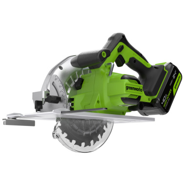 фото Пила циркулярная аккумуляторная GREENWORKS GD24CSK4 1500907CUB