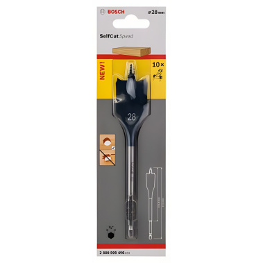 фото Сверло по дереву перовое 28 х 152 мм Self Cut Speed BOSCH 2608595496