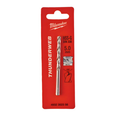 фото Сверло по металлу 5,0 х 86 мм (1 шт.) HSS-G Thunderweb MILWAUKEE 4932352356