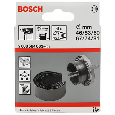 фото Набор пильный венцов 46-81 мм (6 шт.) BOSCH 2608584063