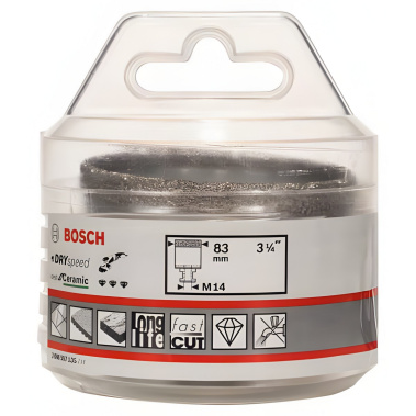 фото Сверло алмазное 83 мм Dry Speed Best for Ceramic BOSCH 2608587135