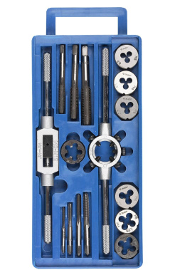 фото Набор метчиков и плашек, 16 предм. (пласт. бокс) ЗУБР 28122-Н16