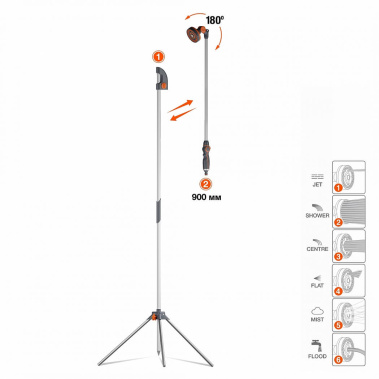 фото Душ садовый телескопический на треноге DGS 3000 DAEWOO