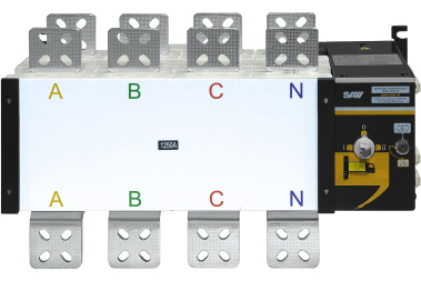 фото Реверсивный рубильник АВР (устройство автоматического ввода резерва) SHIQ5-1250 4P