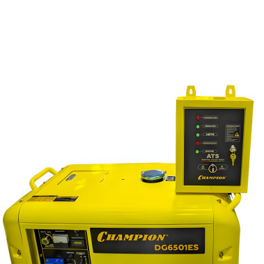 фото Генератор дизельный CHAMPION DG6501ES+ATS