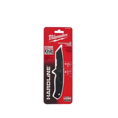 фото Нож раскладной Hardline Serrated MILWAUKEE 48221998
