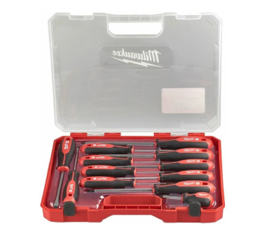 фото Набор MILWAUKEE "ЛЕТНИЕ ПОДАРКИ" №5 (Набор отверток 12 пр. + нож складной) 493310010 - Кум-Тигей Инструмент фото Набор MILWAUKEE "ЛЕТНИЕ ПОДАРКИ" №5 (Набор отверток 12 пр. + нож складной) 493310010