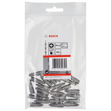 фото Бита PH 2 х 25 мм (1 шт.) Extra Hart BOSCH 2607001513