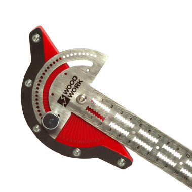 фото Линейка разметочная 500 мм с транспортиром RUL-50Р