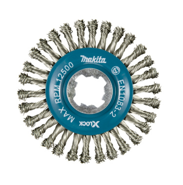 фото Щетка дисковая 115 мм (для УШМ, X-Lock, витая сталь 0.5 мм) MAKITA D-73368