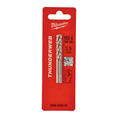 фото Сверло по металлу 3,5 х 70 мм (2 шт.) HSS-G Thunderweb MILWAUKEE 4932352351