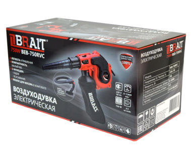 фото Воздуходувка электрическая BRAIT BEB-750RVC
