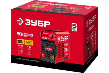 фото Аппарат сварочный инверторный ЗУБР СА-250 RED MACHINE