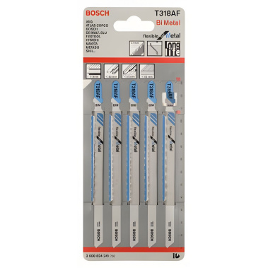 фото Полотно пильное T 318 AF Flexible for Metal (5 шт.) BOSCH 2608634241