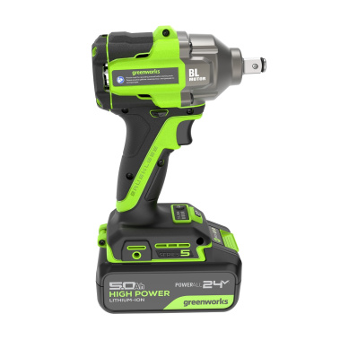 фото Гайковерт аккумуляторный ударный GREENWORKS IW5500 3805007CUG