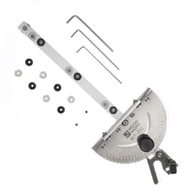 фото Упор угловой с транспортиром для пиления и фрезерования (шаг 5*) и углом 22,5 WOODWORK MIT-002