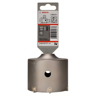 фото Коронка буровая 82 мм SDS-Plus-9 для 6-гр. переходника BOSCH 2608550077