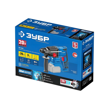 фото Перфоратор аккумуляторный ЗУБР PB-260 (без АКБ и ЗУ)