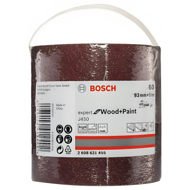 фото Рулон шлифовальный 93 х 5000 мм P60 Expert for Wood + Paint BOSCH 2608621455