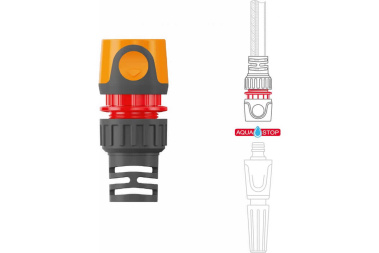 фото Коннектор для шланга, с автостопом 13 - 15 мм (1/2'' - 5/8') DWC 2515 DAEWOO