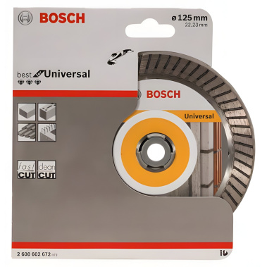 фото Диск алмазный 125 х 22.2 мм Best for Universal Turbo BOSCH 2608602672