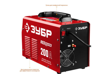 фото Полуавтомат сварочный инверторный ЗУБР ПС-200 RED MACHINE