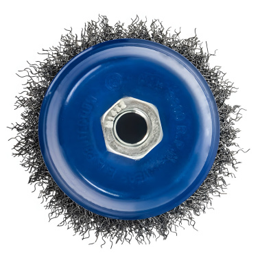 фото Щетка для УШМ 100 мм (чашеобразная, М14, сталь) ПРАКТИКА 773-286