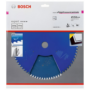 фото Диск пильный 254 х 30 мм 80T Expert for High Pressure Laminate BOSCH 2608644360