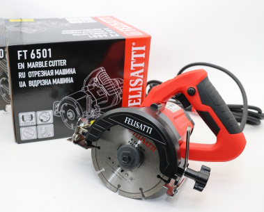 фото Пила дисковая алмазная FELISATTI FT6501 HD (1350ВТ, 125 диск,подача воды)