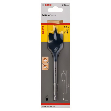 фото Сверло по дереву перовое 30 х 152 мм Self Cut Speed BOSCH 2608595497