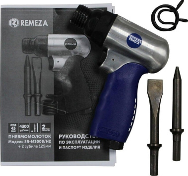 фото Пневмомолоток REMEZA SR-M3008/H2 с набором зубил 8154980
