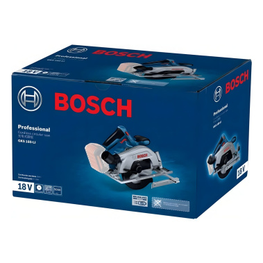 фото Пила дисковая аккумуляторная BOSCH GKS 185-LI (без АКБ и ЗУ) 06016C1221