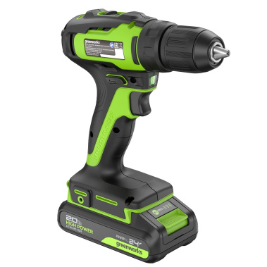 фото Дрель-шуруповерт аккумуляторная GREENWORKS GD24DD35 3704007CUA