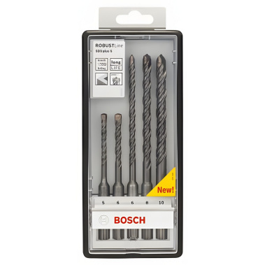 фото Набор буров 5 шт. (5, 6, 6, 8, 10 мм) SDS-Plus-5 BOSCH 2607019927