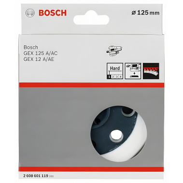 фото Тарелка опорная 125 мм (для GEX, жесткая) BOSCH 2608601119