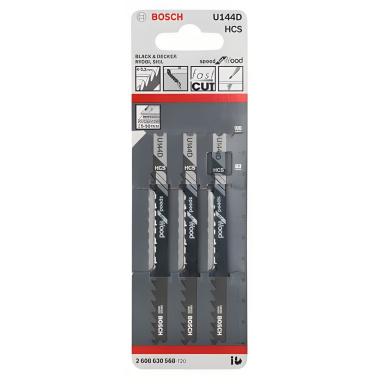 фото Полотно пильное U 144 D Speed for Wood (3 шт.) BOSCH 2608630568