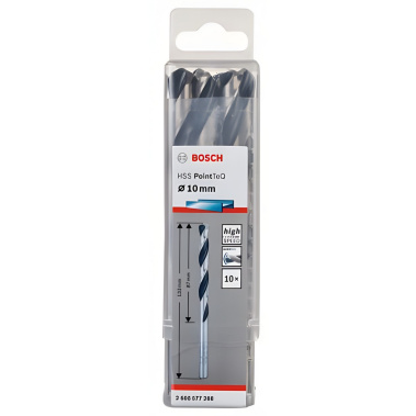 фото Сверло по металлу 10 х 133 мм (1 шт.) HSS PointTeQ BOSCH 2608577268