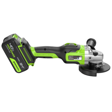 фото Шлифмашина угловая аккумуляторная GREENWORKS GD24AG 3200207CUB
