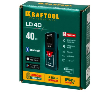 фото Дальномер лазерный KRAFTOOL LD-40 (5 см - 40 м) 34763