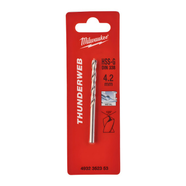 фото Сверло по металлу 4,2 х 75 мм (1 шт.) HSS-G Thunderweb MILWAUKEE 4932352353