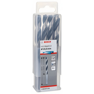 фото Сверло по металлу 10.5 х 133 мм (1 шт.) HSS PointTeQ BOSCH 2608577273