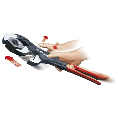 фото Клещи переставные трубные 560 мм Cobra XXL (черн) KNIPEX KN-8701560