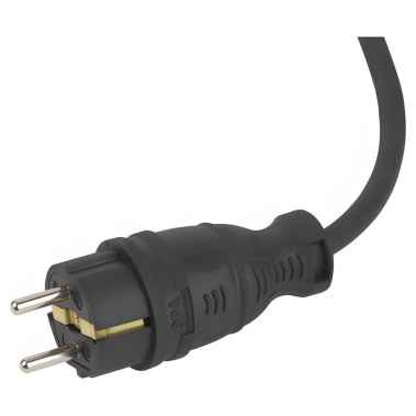 фото Удлинитель 5 м UK-3e-3х1.5-5m-IP44(KG) (КГ 3 х 1.5, 3 гн., с/з, силовой, каучук) ЭРА УТ000182228