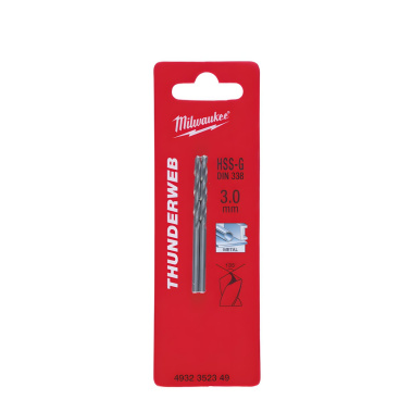 фото Сверло по металлу 3,0 х 61 мм (2 шт.) HSS-G Thunderweb MILWAUKEE 4932352349