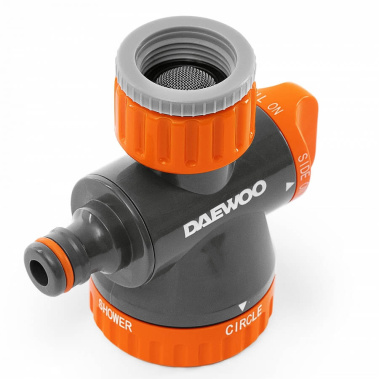 фото Адаптер 2-х канальный с лейкой для крана 26,5 мм (3/4'') и 33,3 мм (1'') DWC 1325 DAEW