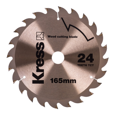 фото Диск пильный 165 мм 24T TCT (по дереву) KRESS KA8208