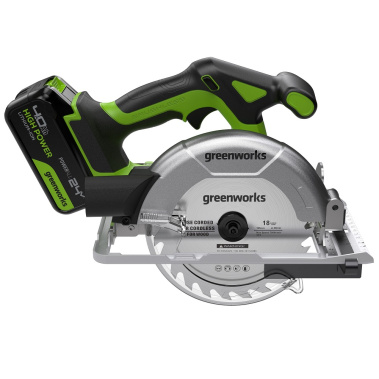 фото Пила циркулярная аккумуляторная GREENWORKS GD24CS165 1501607CUB