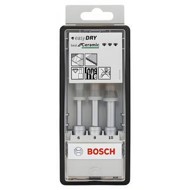 фото Набор сверл алмазных 3 шт. (6-10 мм) Easy Dry Best for Ceramic BOSCH 2608587145