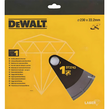 фото Диск алмазный 230 х 2.4 х 22.2 мм (универсальный) DeWalt DT3743-XJ